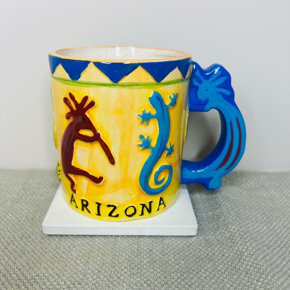 Kokopelli Pottery Arizona coffee mug